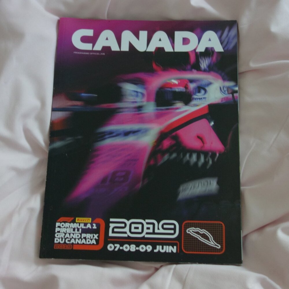 Formula 1 Pirelli Grand Prix du Canada 2019 07-08-09 Juin Magazine *Like New*